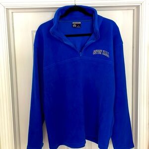 Blue Seton Hall fleece